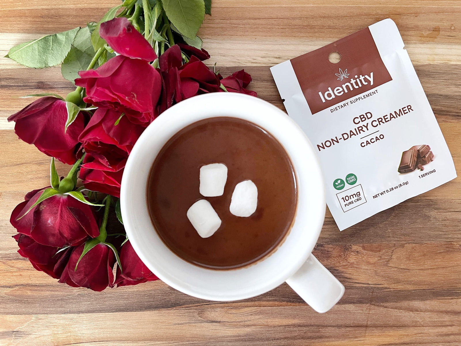 Sexy Sipping Chocolate with Identity CBD Creamer